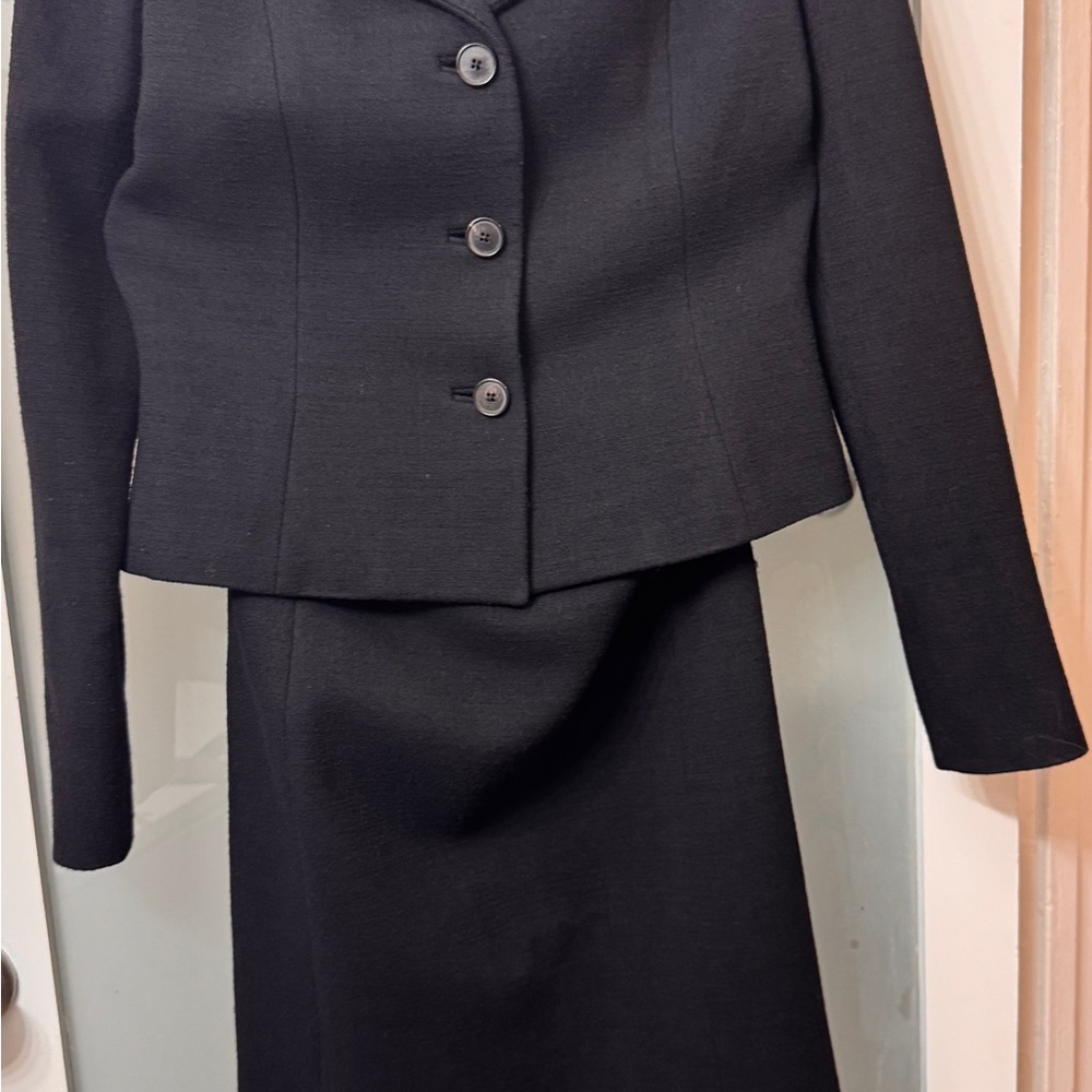 Ralph Lauren PURPLE LABEL WOOL & SILK Women's Button Blazer & pencil skirt
